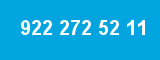 922 272 52 11 922 272 52 11